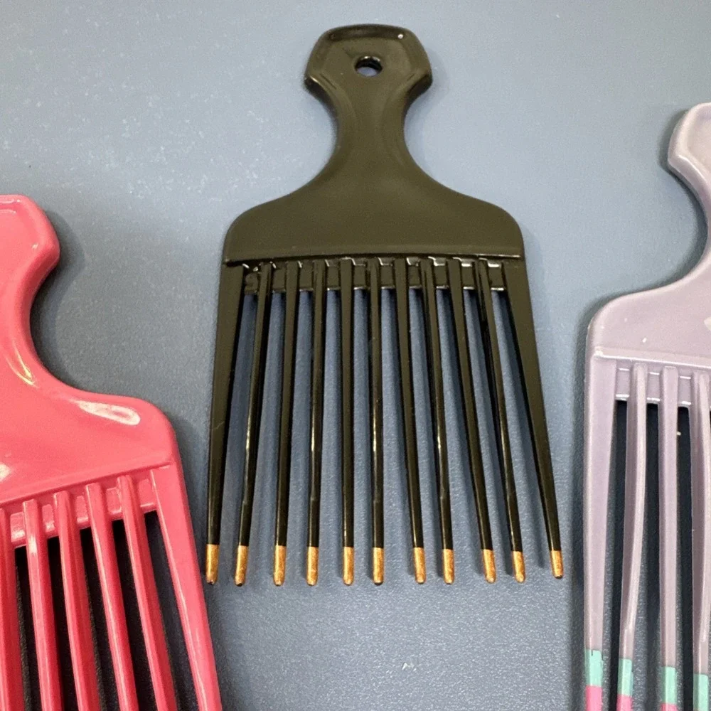 VTG Lot‎ 3 Color Dip Pick Lift Comb 7